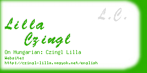 lilla czingl business card